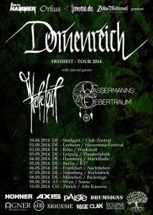 Flyer Dornenreich - Freiheit-Tour 2014