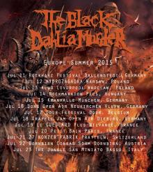 Flyer The Black Dahlia Murder Tour 2015