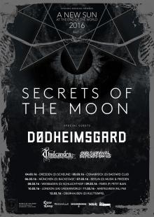 Flyer Secrets of the Moon w/ Dødheimsgard