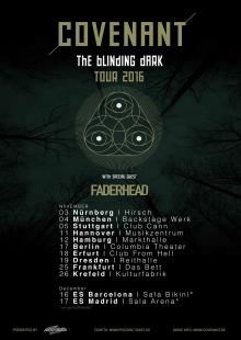 Flyer The Blinding Dark Tour 2016