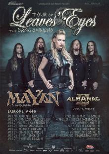 Flyer Leaves' Eyes - Sign Of The Dragonhead Tour 2018