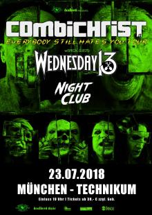 Flyer Combichrist / Wednesday 13 / Night Club