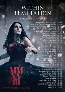 Flyer Within Temptation - European Tour 2018