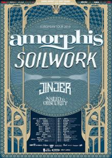 Flyer Amorphis w/ Soilwork - European Tour 2019