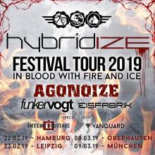 Flyer Hybridize Festival München 2019