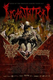 Flyer Incantation - Siege Of The Profane Europe Tour