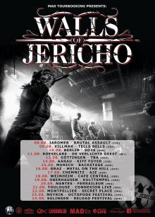 Flyer Walls Of Jericho w/ Sisters Of Suffocation, Copia & Amplified Hate