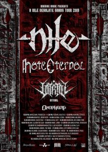 Flyer Nile w/ Hate Eternal & Vitriol & Omophagia