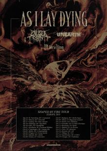 Flyer As I Lay Dying - Shaped By Fire Tour Europe 2019