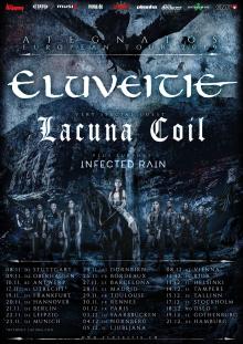Flyer Eluveitie w/ Lacuna Coil & Infected Rain