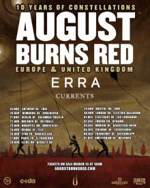 Flyer August Burns Red / Erra / Currents