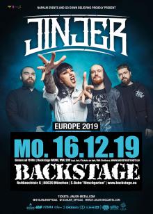 Flyer Jinjer - Europe Tour 2019
