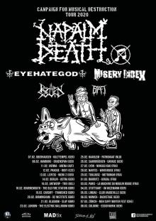 Flyer Napalm Death w/ Eyehategod & Misery Index