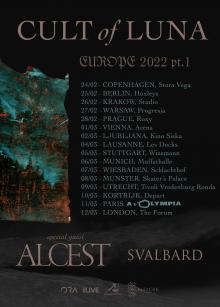 Flyer Cult Of Luna w/ Alcest & Svalbard