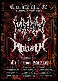 Flyer Watain w/ Abbath & Tribulation & Bölzer