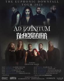 Flyer Ad Infinitum w/ Blackbriar - The Euphonic Downfall Tour 2023