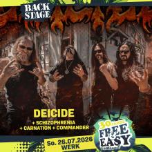 Flyer Deicide - Free&Easy 2026
