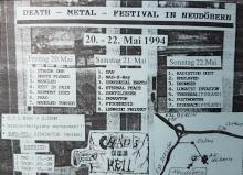 Flyer 1. Death Metal Festival in Neudöbern