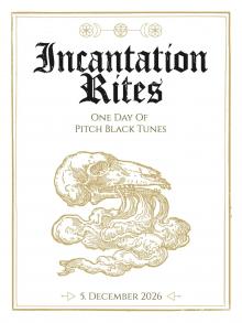 Flyer Incantation Rites Festival 2026