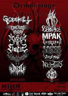 Flyer Demonology Fest Oberhausen April 2025