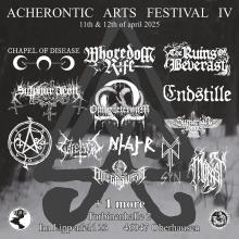 Flyer Acherontic Arts Festival 2025