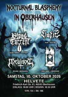 Flyer Nocturnal Blasphemy in Oberhausen
