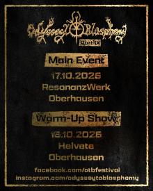 Flyer Odyssey To Blasphemy IX