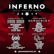 Flyer Inferno Metal Festival 2019