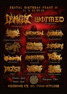 Flyer Brutal Birthday Feast 2026