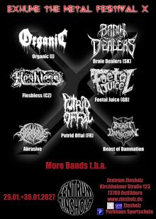 Flyer Exhume The Metal X