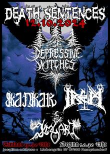 Flyer Depressive Witches w/ Unheil & Irem & Ylmgard