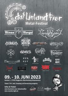 Flyer Dat Unland Fier Metal Festival 2023