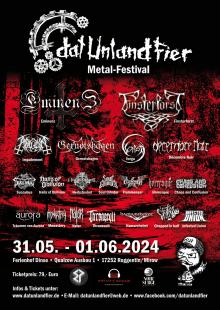 Flyer Dat Unland Fier Metal Festival 2024