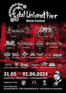 Flyer Dat Unland Fier Metal Festival 2024