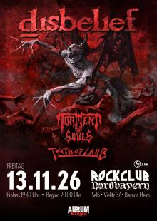 Flyer Disbelief w/ Torment of Souls & Teeth Of Lamb