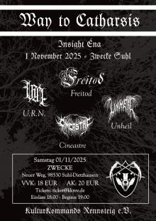Flyer Way to Catharsis -Insight Éna-