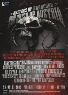 Flyer Masters of Hardcore AT