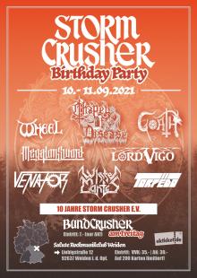 Flyer Storm Crusher Birthday Party 2021