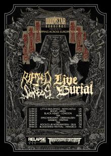 Flyer Ripped to Shreds w/ Live Burial