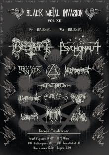 Flyer Black Metal Invasion Vol. XII