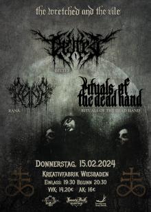 Flyer The Wretched and the Vile Tour