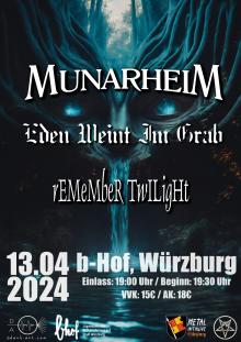 Flyer Munarheim w/ Eden Weint Im Grab & Remember Twilight