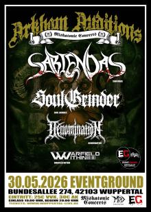 Flyer Sabiendas w/ Soul Grinder, Denomination & Warfield Within