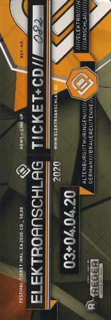 Ticket Elektroanschlag 2020