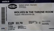 Ticket Wolves in the Throne Room / Wiegedood