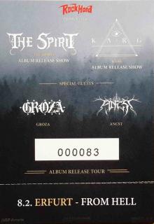 Ticket The Spirit w/ Karg & Ancst & Groza