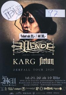 Ticket Ellende w/ Karg & Firtan