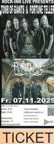 Ticket Fortune Teller w/ Tomb Of Giants