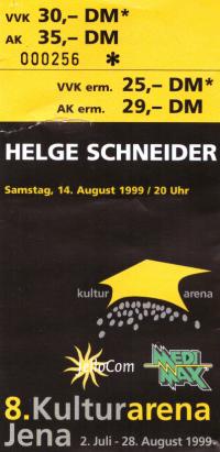 Ticket Helge Schneider 1999