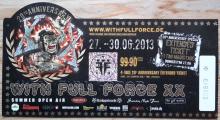 Ticket With Full Force 2013